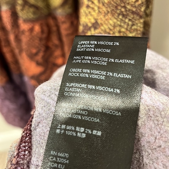 Anthropologie Colima Boho Tiered Snake Print Maxi Dress Size M Petite - Picture 5 of 8